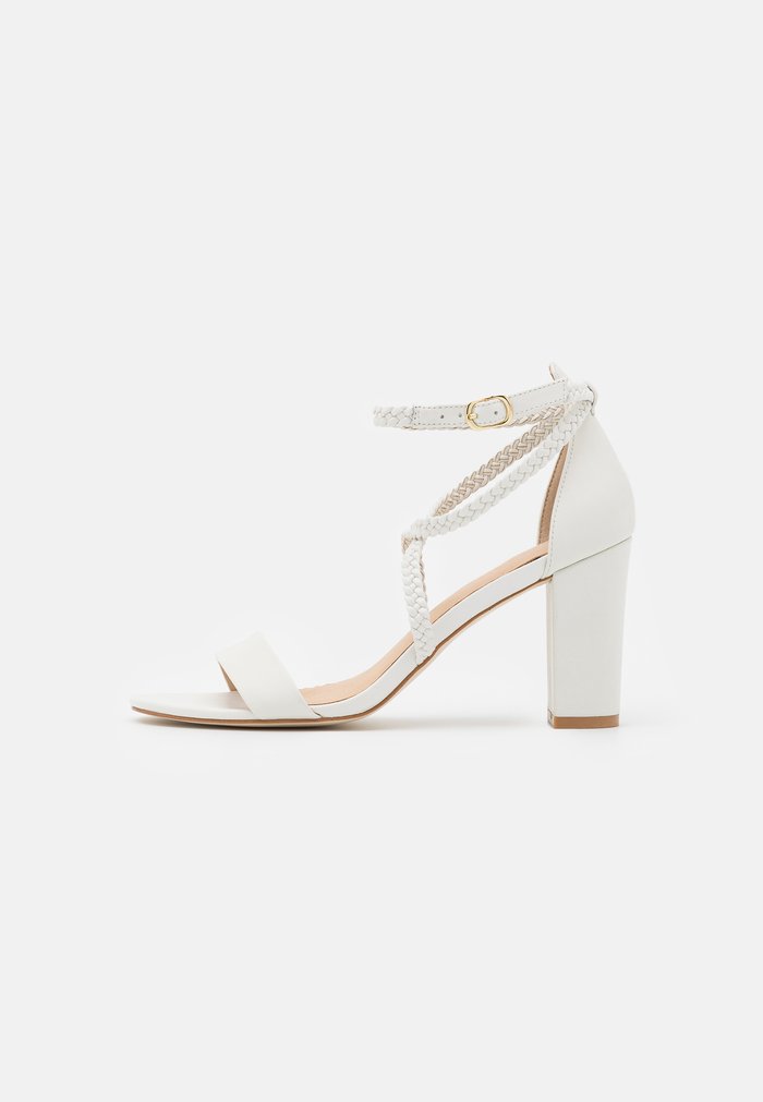 Sandales Anna Field LEATHER Block heel Boucle Blanche Femme | YLG-2801781